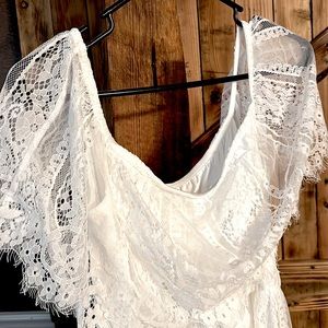 White lace dress